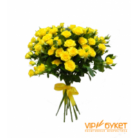 Розы кустовые желтые заказать в Москве