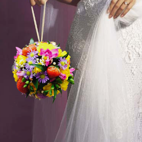 Свадебный букет невесты №017 заказать в Москве
