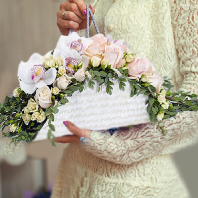 Свадебный букет невесты №063 заказать в Москве
